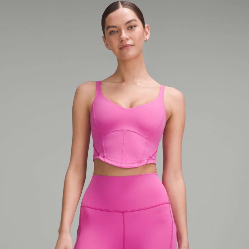 Lululemon Align Corset Tank Top Light Support A/B Cup (Size 6) in Pow Pink Tone